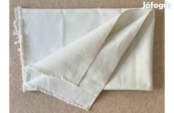Méteráru textil (vászon, nagyon erős) fehér 1 db