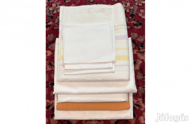 Méteráru textil asztalterítő szalvéta lepedő fehér szövet