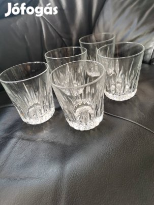 Metszett 5 db-os pohár szett 