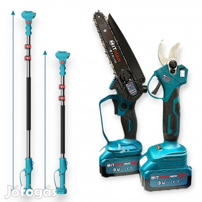 Metszőolló és Láncfűrész Teleszkópos Rúddal 88V