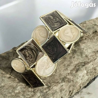 Metta barna-bézs színű bizsu karkötő