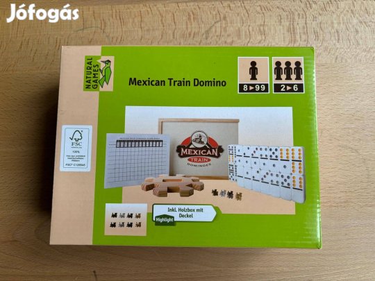 Mexican Train Domino fadobozban