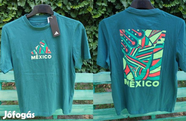 Mexikó válogatott eredeti zöld adidas póló (M)