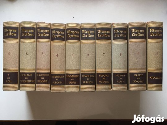 Meyers Lexikon 8. kiadás - teljes kiadott sor