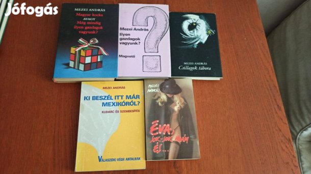 Mezei András könyvcsomag / 5 db könyv