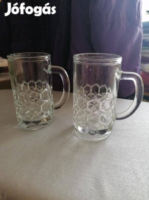 Mézes bögre üveg retro