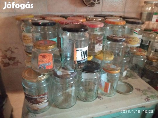 Mézes-üveg 45db (tetővel, normál méretű)