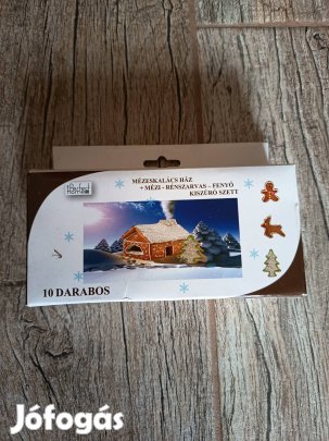 Mézeskalács ház készítő szett, 10db-os