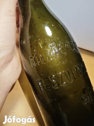 Mezőgazdasági Részvénysörgyár Pécs 0.45l" zöld sörösüveg