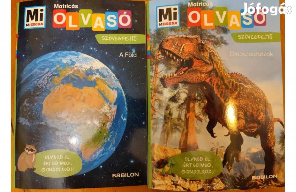 Mi Micsoda Olvasó matricás füzetek - Föld, Dinók (2 db)