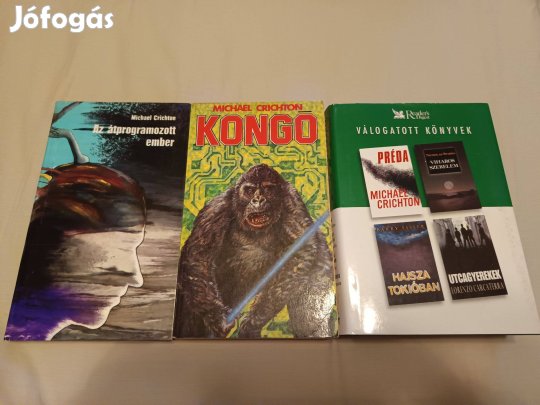 Michael Crichton könyvcsomag / 3 db könyv
