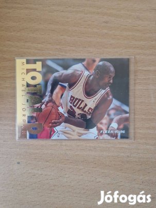 Michael Jordan Fleer 1995-96 Total D #200 kosaras kártya