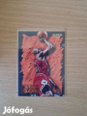 Michael Jordan Fleer 1996-97 #123 kosaras kártya
