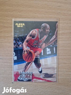 Michael Jordan Fleer 1996-97 #13 kosaras kártya
