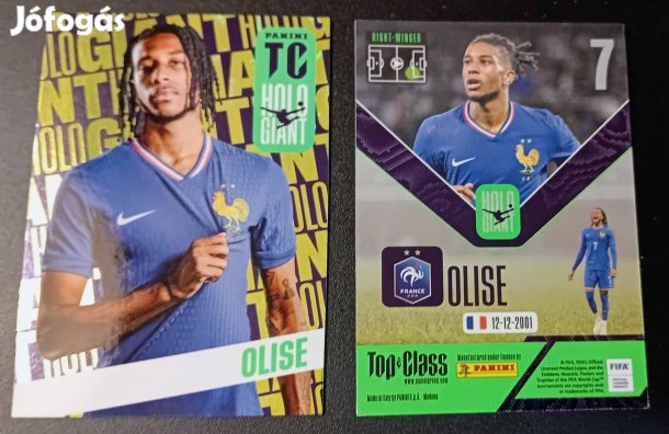 Michael Olise Franciaország Holo Giant focis kártya Top Class 2025
