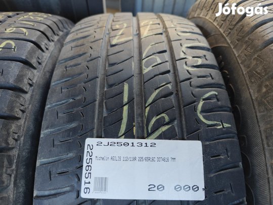 Michelin AGILIS 112/110R 225/65R16C DOT4616 7MM HASZNÁLT NYÁRIGUMI R