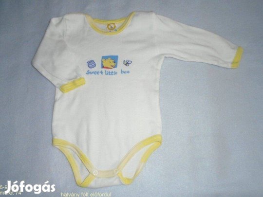 Micimackó mintás Kenguru Gold hosszú ujjú body 6-9 hó (méret 74)