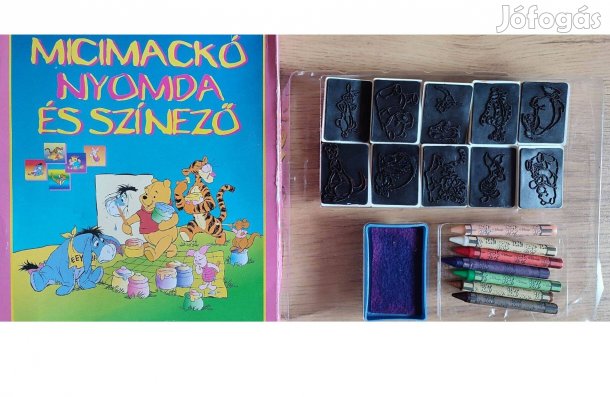 Micimackó nyomda és színező játék
