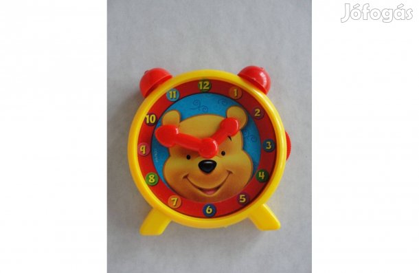 Micimackó óra fejlesztő játék új tekerhető mutatók 10 cm_