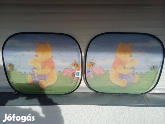 Micimackós autós napellenzőpár gyerekeknek eladó