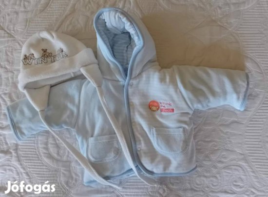 Micimackós baba kabát +sapka