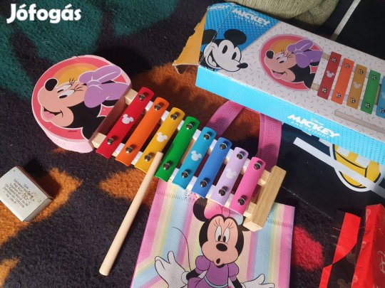 Mickey-Minnie egér csomag - xilofon, táskák, hálóing