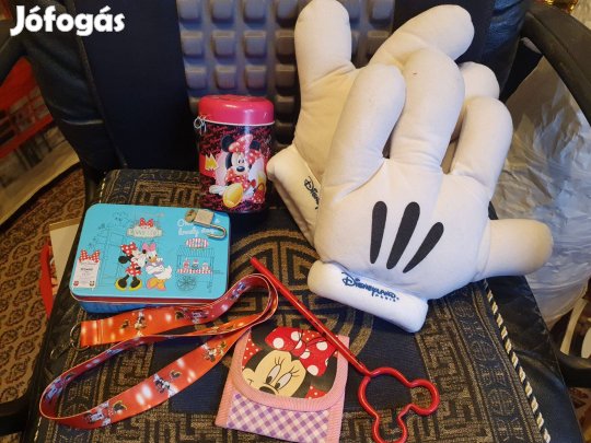 Mickey-Minnie egér csomag -póló, óra, persely, doboz, pénztárca