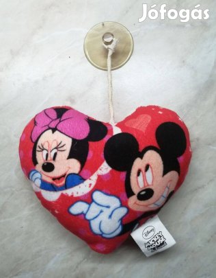 Mickey Mouse tapadókorongos szív alakú plüss
