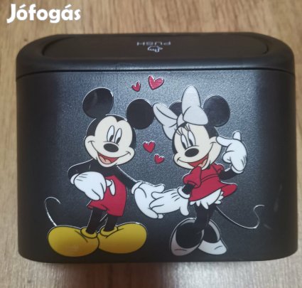 Mickey & Minnie egér mintás tárolódoboz Új, apró repedéssel