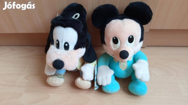 Mickey egér és Goofy kb 20 cm együtt 1500 Ft ( régebbi típus)