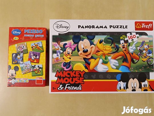 Mickey egeres puzzle memóriakártya táska