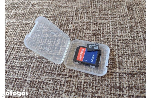 Micro SDHC kártya + adapter - 8 GB