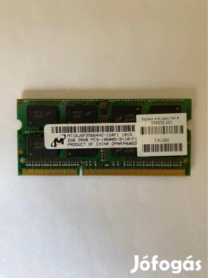 Micron 2GB DDR3 1333Mhz laptop memória