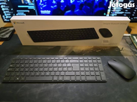 Microsoft Designer Bluetooth Desktop ENG fekete billentyűzet + egér
