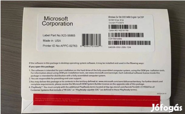 Microsoft Windows Server 2025 Standard 64 bites