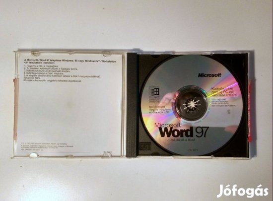 Microsoft Word 97 (1996) jogtiszta (teszteletlen)