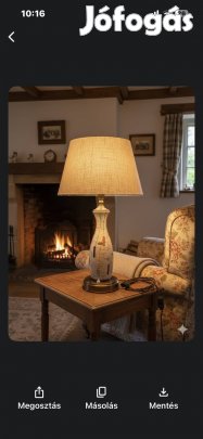 Mid- Century kerámia lámpa a 70- es évekből