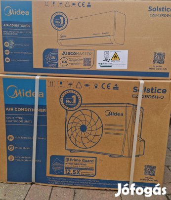 Midea Solstice Fekete 3,5 kW klíma