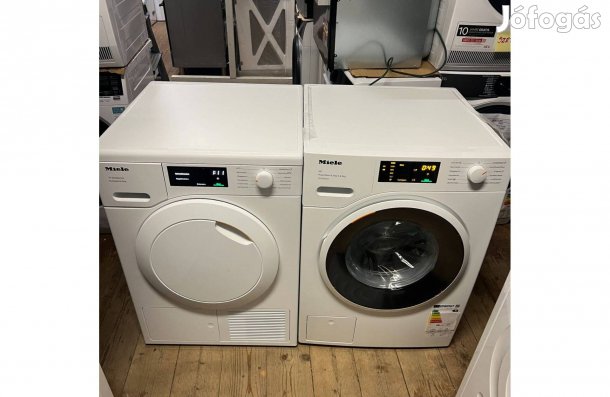 Miele 8kg mosógép + 8kg hőszivattyús szárítógép, 808e.ft helyett!!
