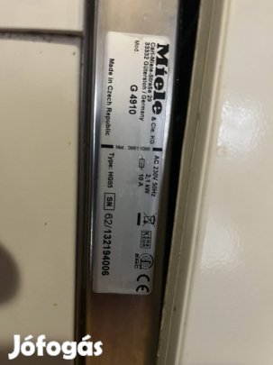 Miele mosogatógép Panelhibásan eladó