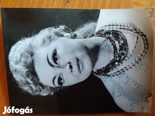 Miklós Klára dedikált eredeti fotója