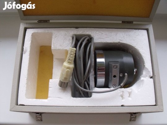 Mikrofon, gyári dobozában. RFT HM-612