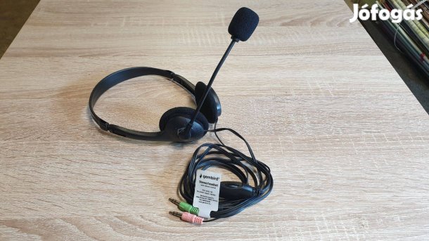 Mikrofonos fejhallgató eladó, 3,5mm jack dugós