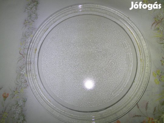 Mikróhullámú sütő üveg tányér, mikró tányér ( 28 cm )