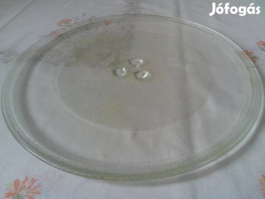 Mikróhullámú sütő üveg tányér, mikró tányér ( 32 cm )