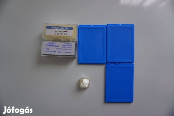 Mikroszkóp tárgy és fedőlemez