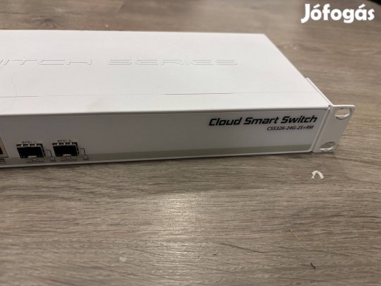 Mikrotik CSS326-24G-2S+RM Kezelt Hálózati Switch, 24x Gigabit Ethernet