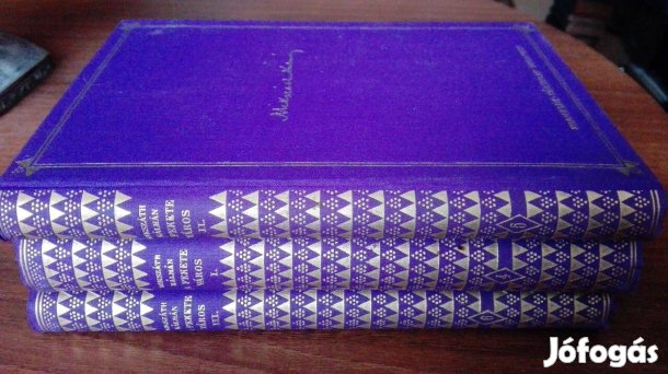 Mikszáth Kálmán "A Fekete város" I-III. kötett Ritka Antikvár köny