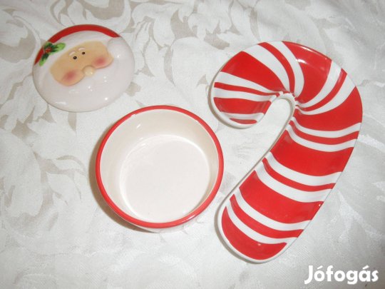 Mikulás bonbonier és kínálótál