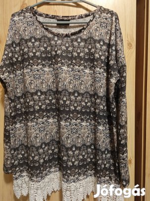 Milanóban vásárolt új prémium minőségű Gina felső teltebb hölgyeknek